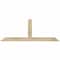 Ekena Millwork Portland Rough Sawn Timber Gable Bracket, Douglas Fir, 60"W x 22"H x 2"D x 4"F, 9/12 Pitch GBW060X22X0204POR00RDF - alternate 1